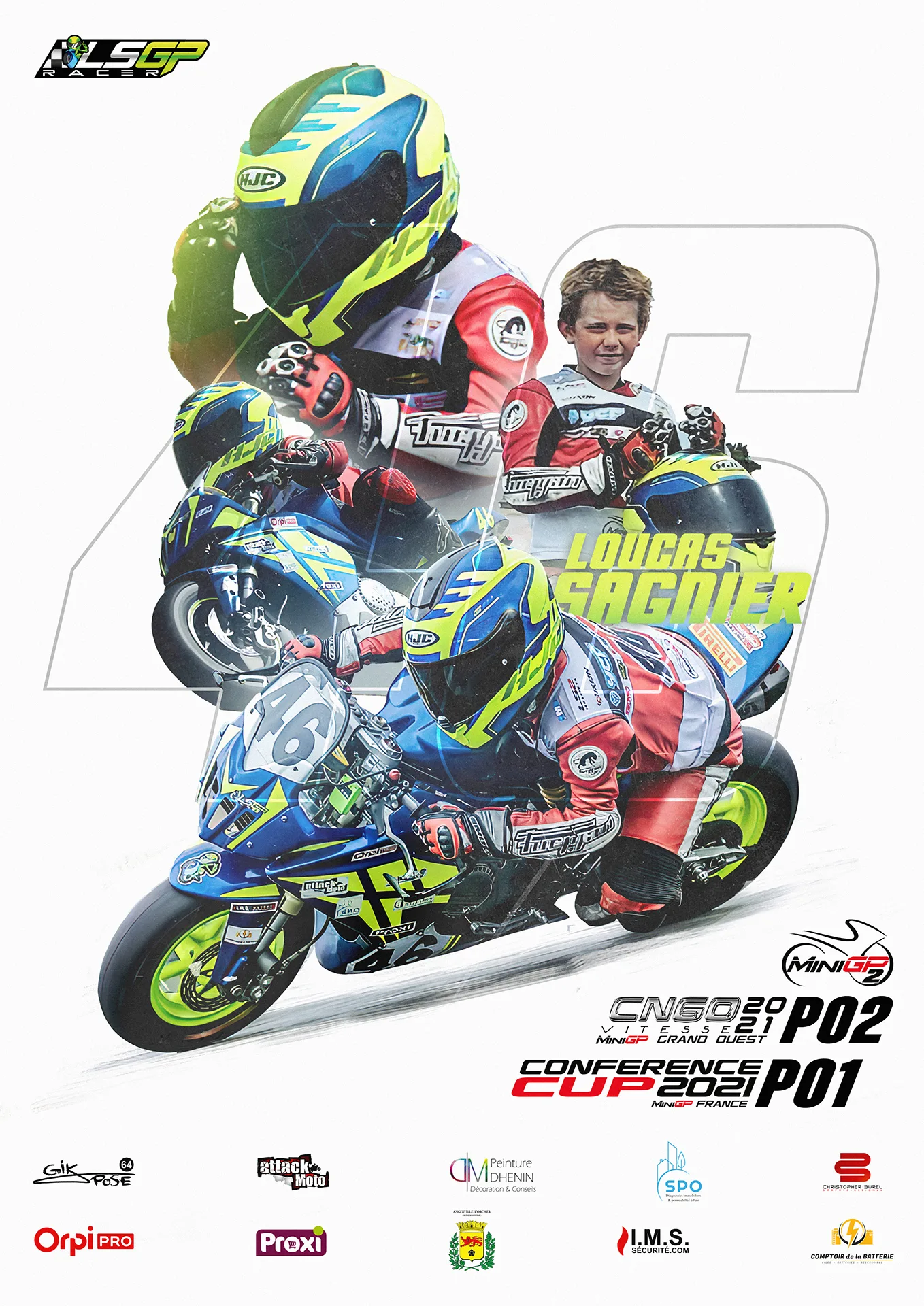 Portfolio, Loucas Sagnier LS GP Racer, affiche fin de saison 2021